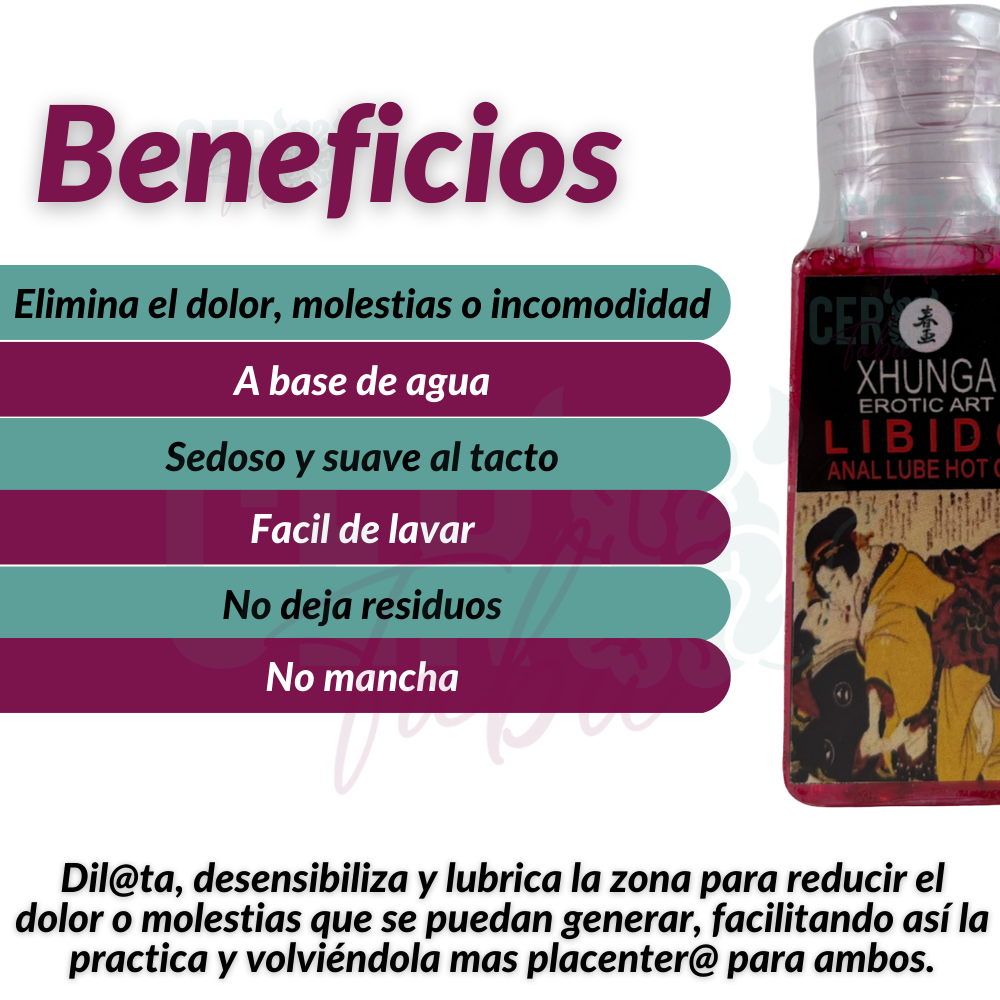 Lubricante Intimo Dilatador Anal Shunga Neutro Cero Tabú