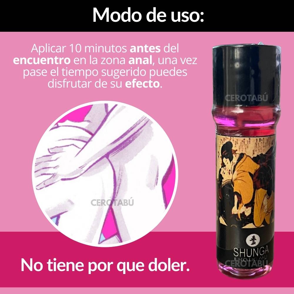 Lubricante Anal Shunga Ml Cero Tab