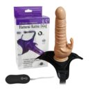 Arnés Vibrador Rabbit Dong Doble Estimulación