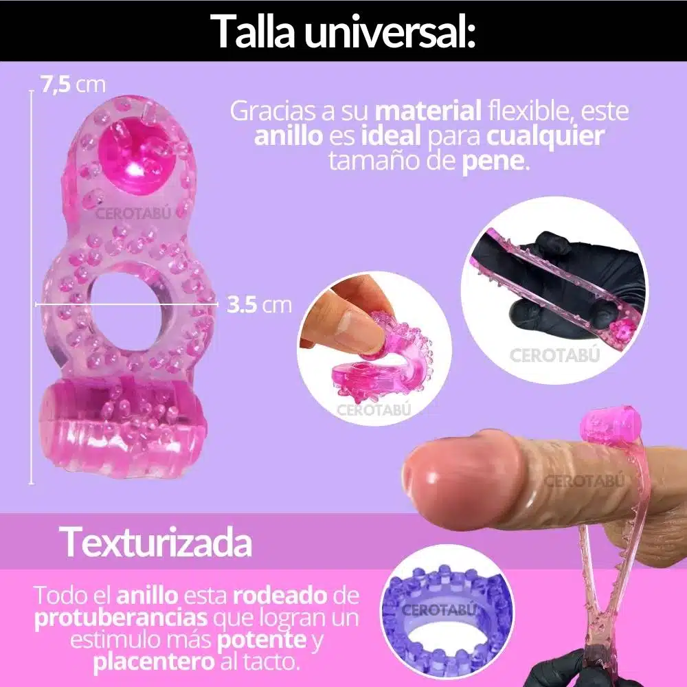 Anillo Vibrador Doble Steff - Imagen 4