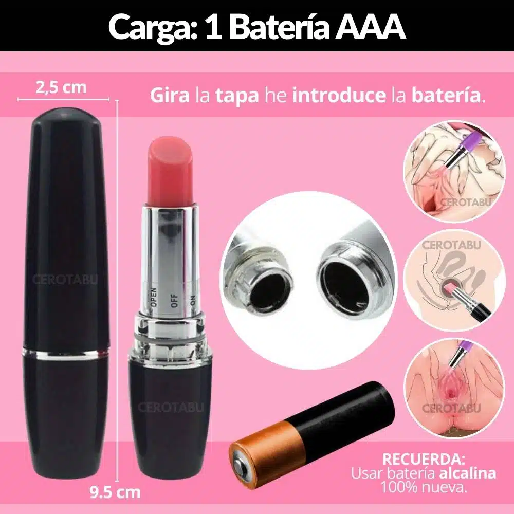 Bala Vibradora Brillo Labial Lipstick - Imagen 4