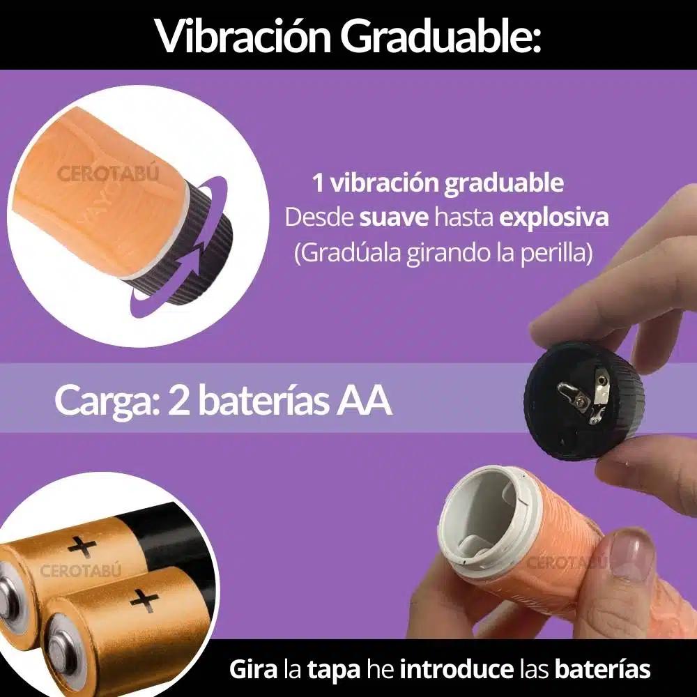 Vibrador Realista Yayo 20 CM - Imagen 3