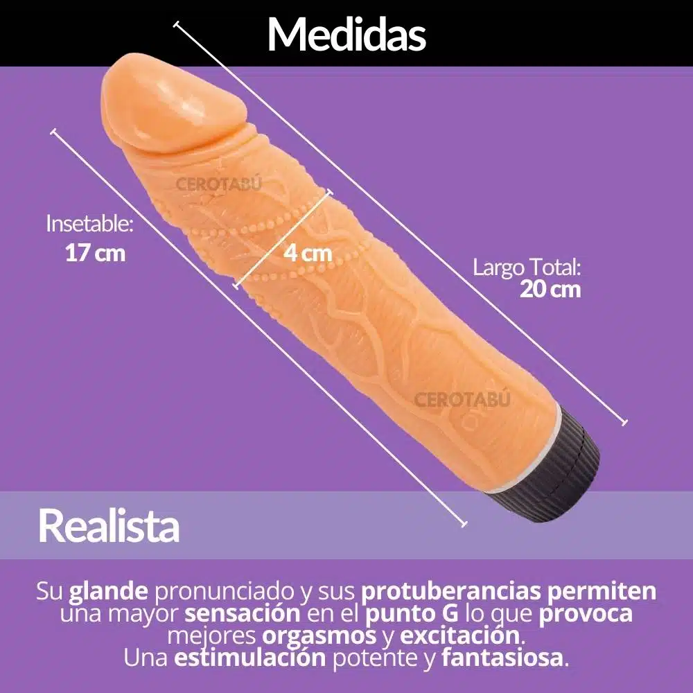 Vibrador Realista Yayo 20 CM - Imagen 4