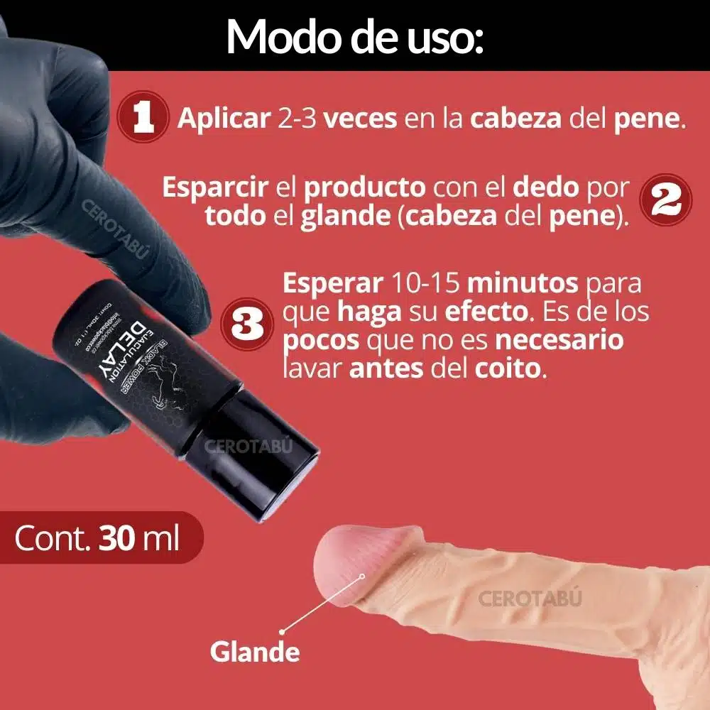 Retardante Masculino Delay Black x30 mL - Imagen 6