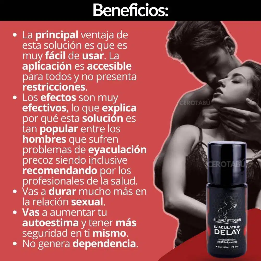 Retardante Masculino Delay Black x30 mL - Imagen 7