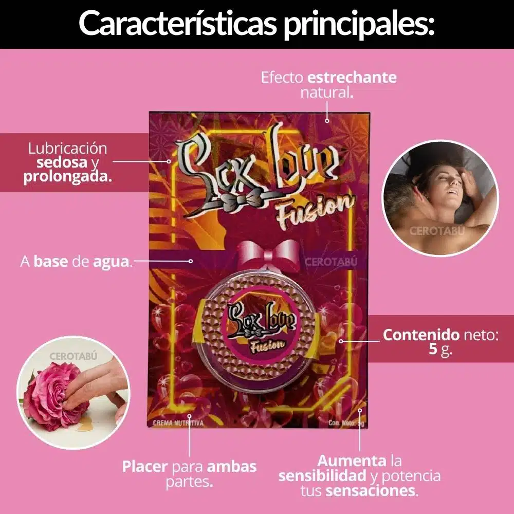 Crema Fusión Estrechante + Multiorgasmos Sex Love - Imagen 3