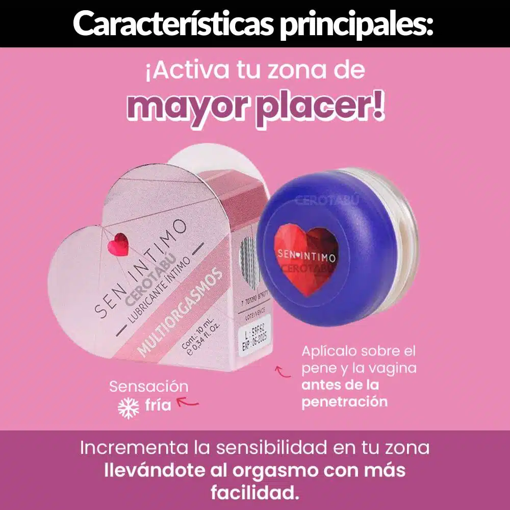 Multiorgasmos Caliente Sen Intimo x10 mL - Imagen 3
