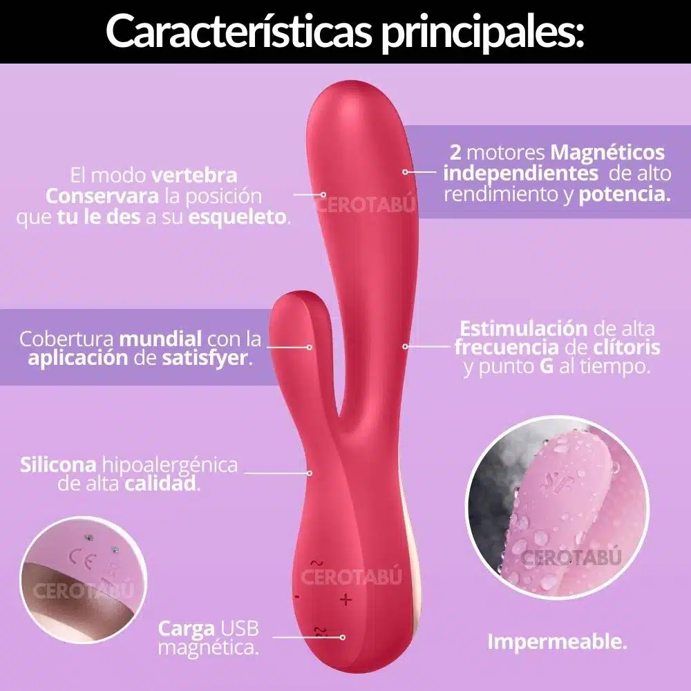 Satisfyer Doble Estimulación Con App Mono Flex - Imagen 2