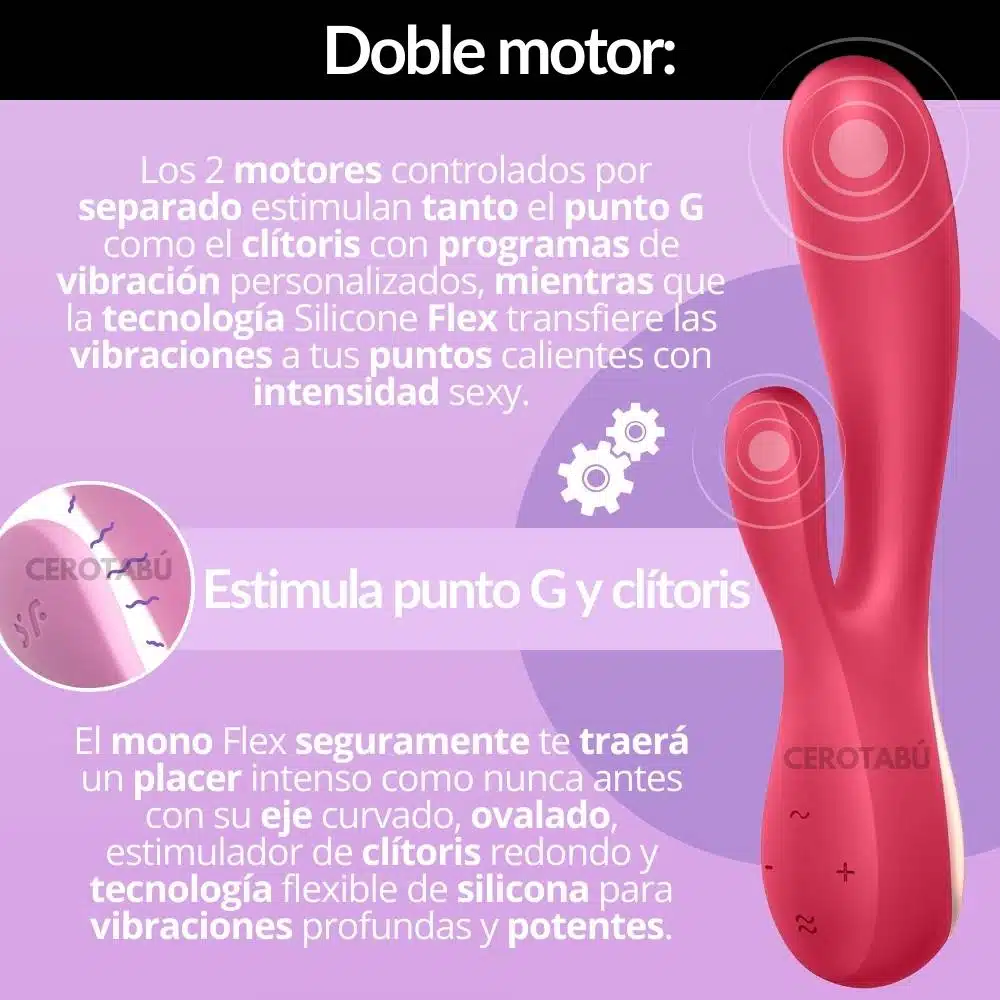 Satisfyer Doble Estimulación Con App Mono Flex - Imagen 4