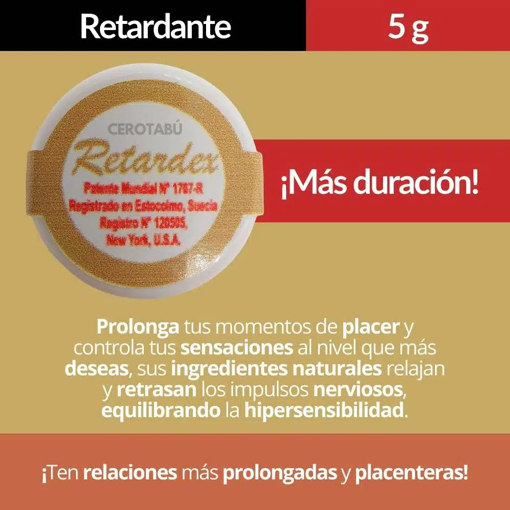 Crema Retardante Masculino Retardex Roja 5g - Imagen 3