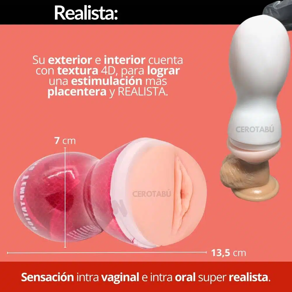 Masturbador Masculino Realista Pulsing - Imagen 4