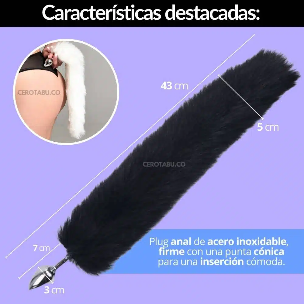 Kit Orejas - Plug Estimulador Anal Zorro Kit Fox - Imagen 3