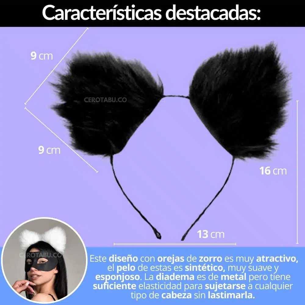 Kit Orejas - Plug Estimulador Anal Zorro Kit Fox - Imagen 4
