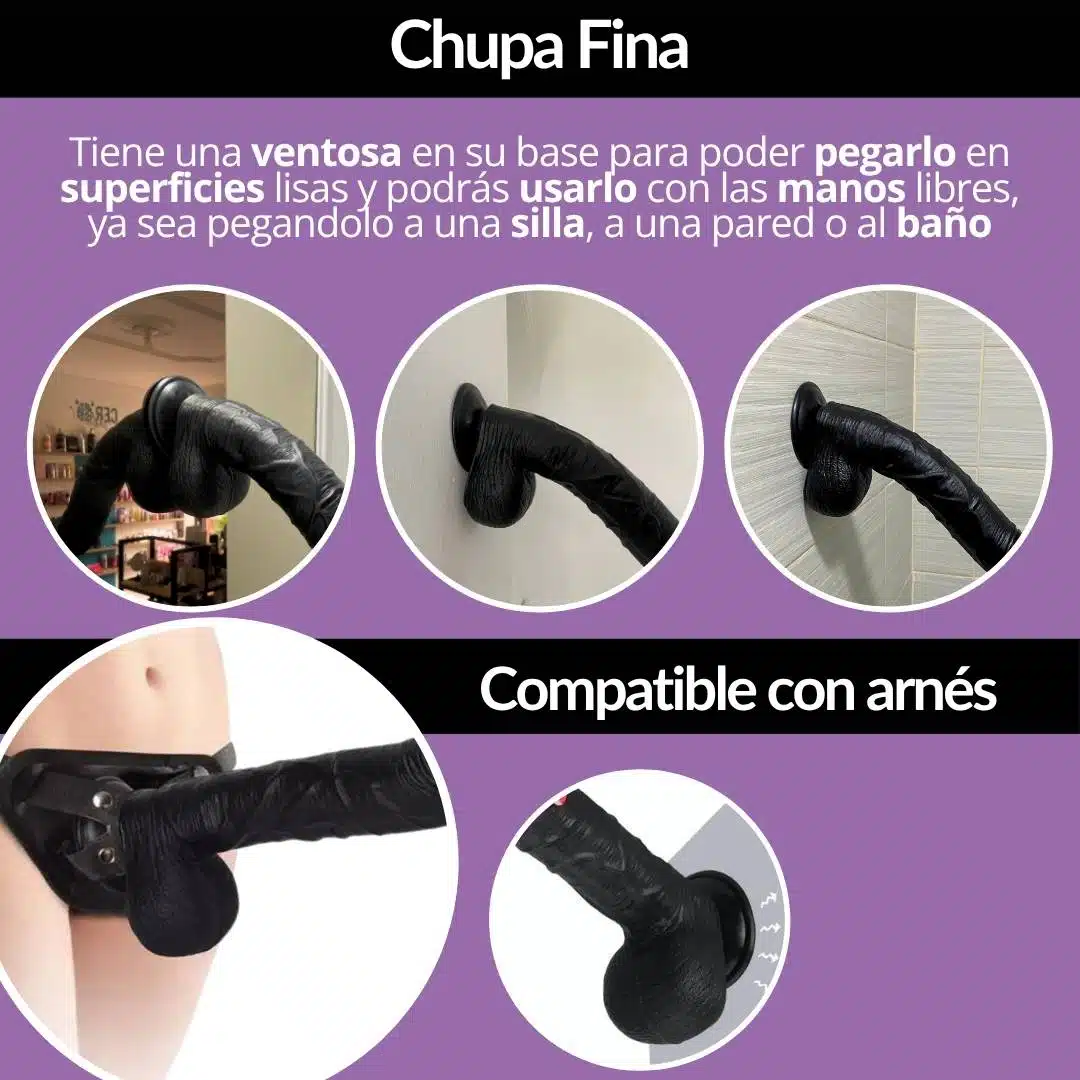 Dildo Realista Con Testículos Lucas 26 CM - Imagen 6