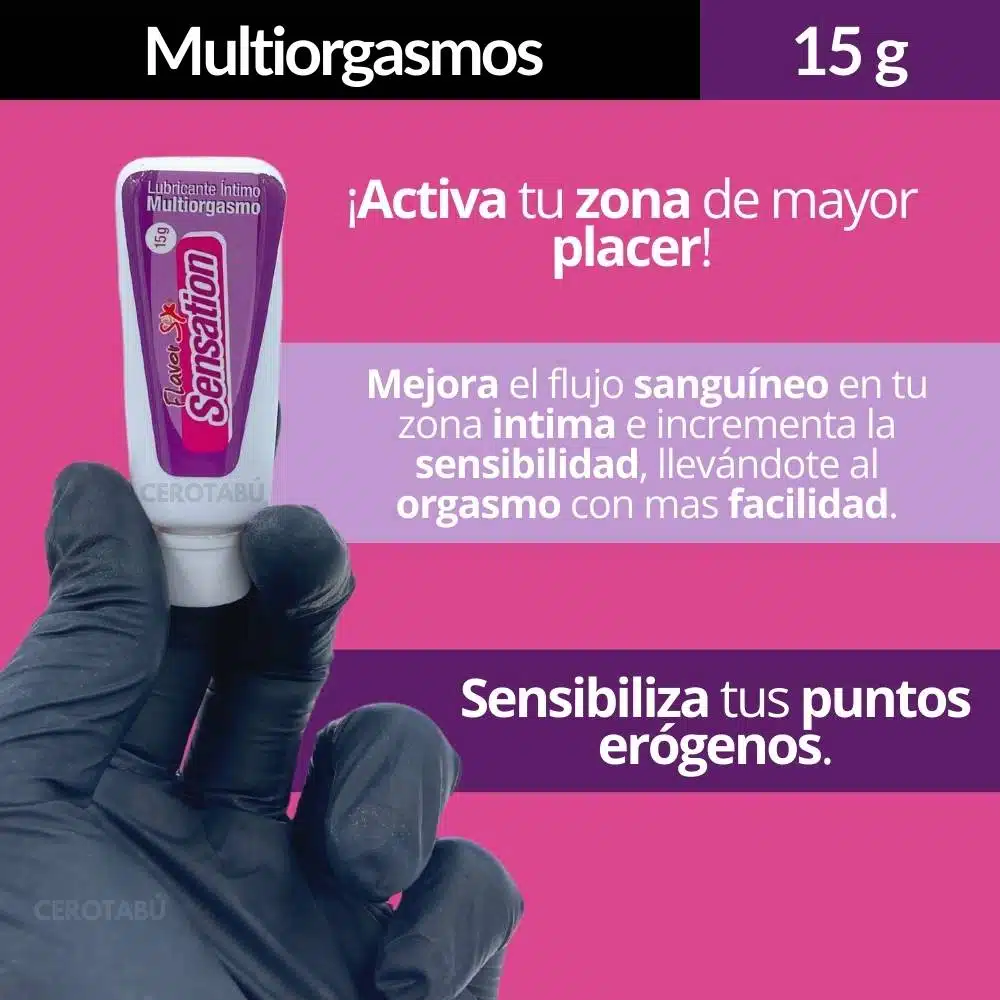 Lubricante Multiorgasmos Flavor Sex x 15g - Imagen 3