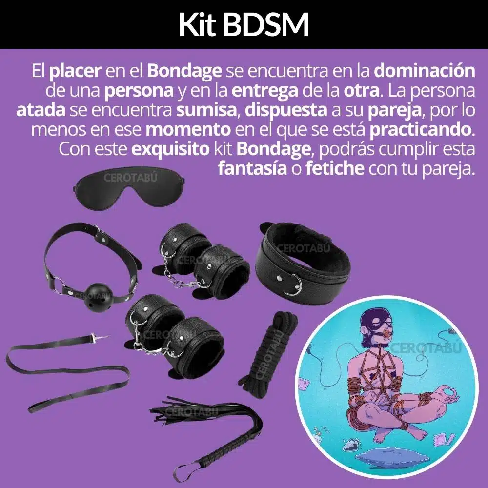 Kit Sadomasoquismo Juego Erótico Capri - Imagen 3