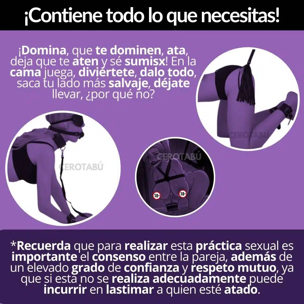 Kit Sadomasoquismo Juego Erótico Capri - Imagen 5