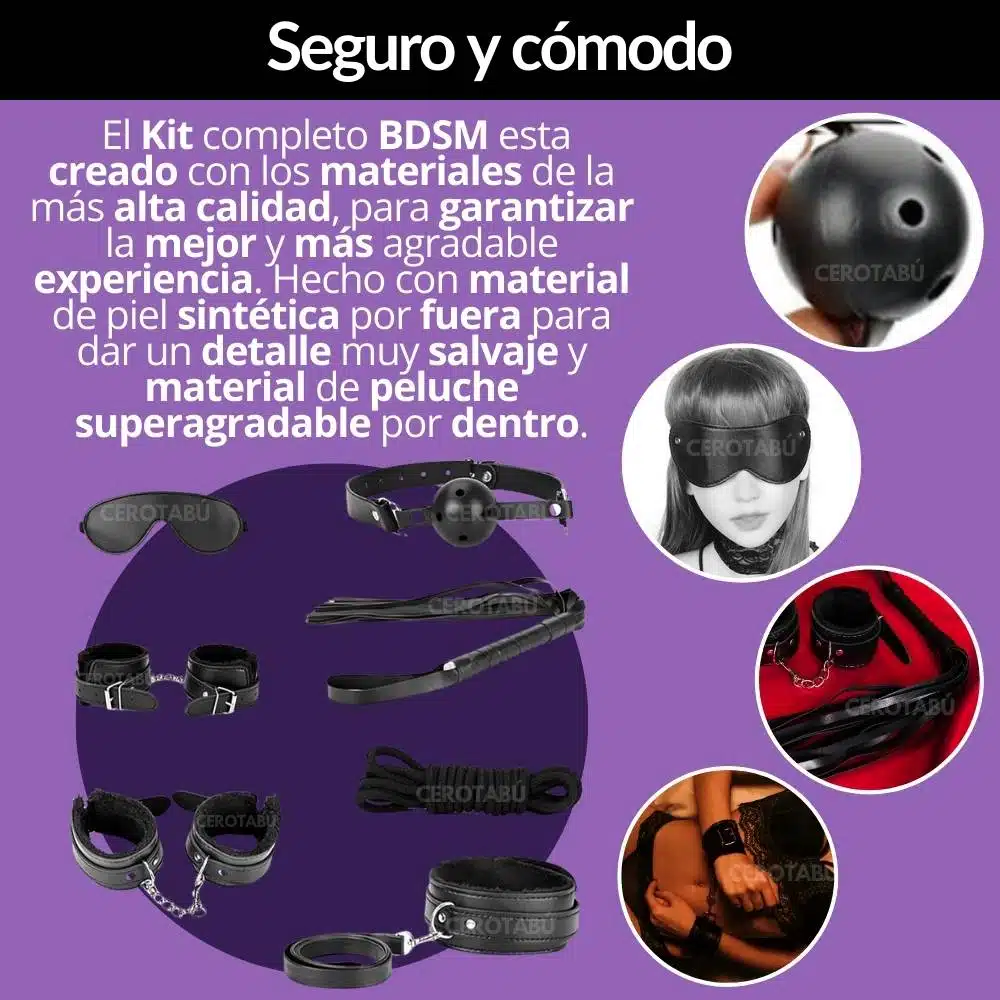 Kit Sadomasoquismo Juego Erótico Capri - Imagen 6