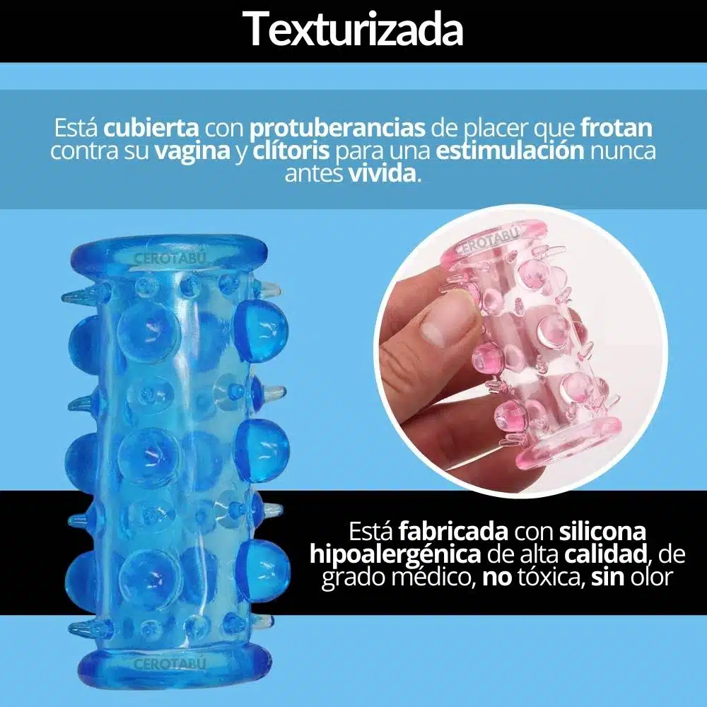 Funda Para Pene Con Texturas Tube Pearling - Imagen 4