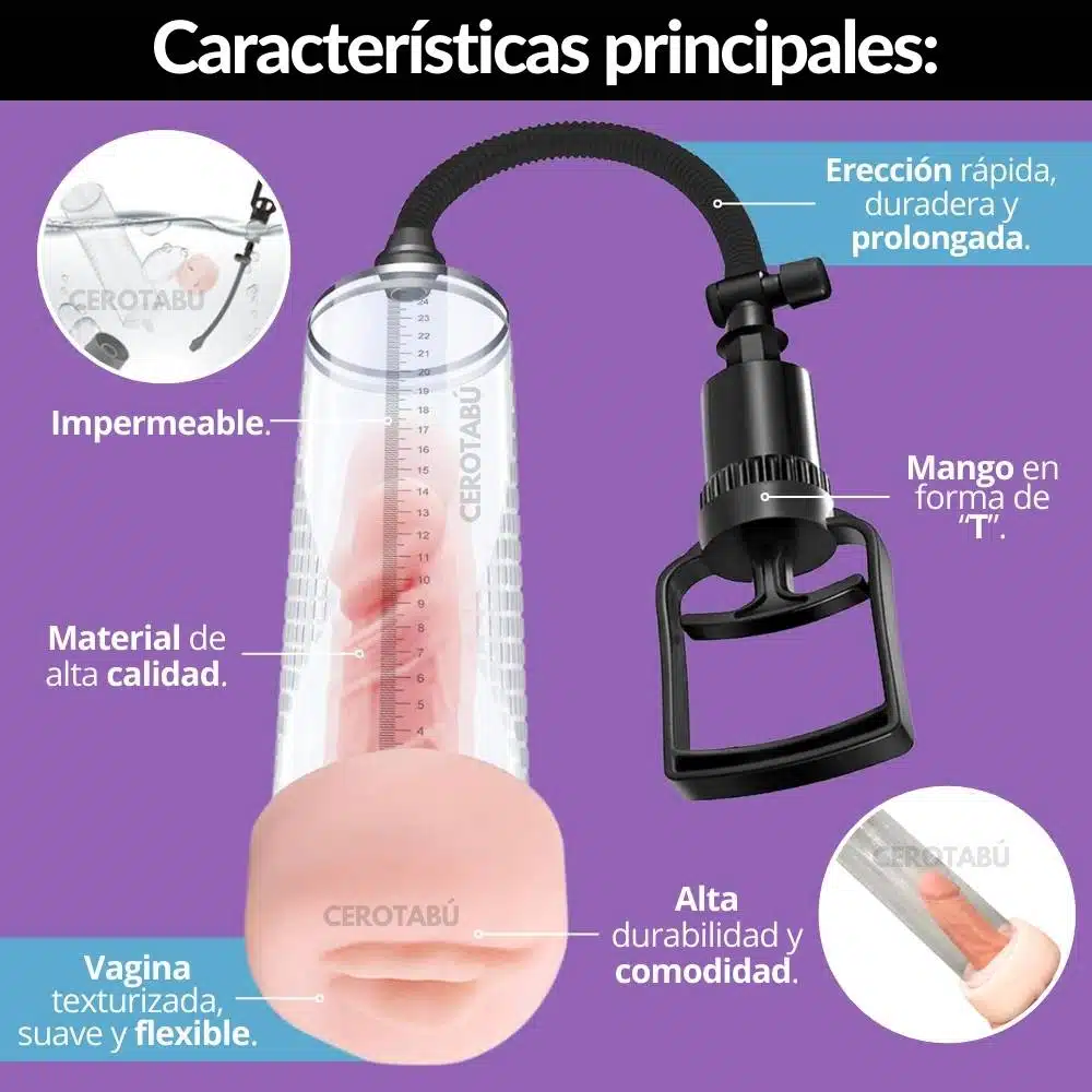 Bomba Peniana + Vagina Masturbadora Hefesto - Imagen 2