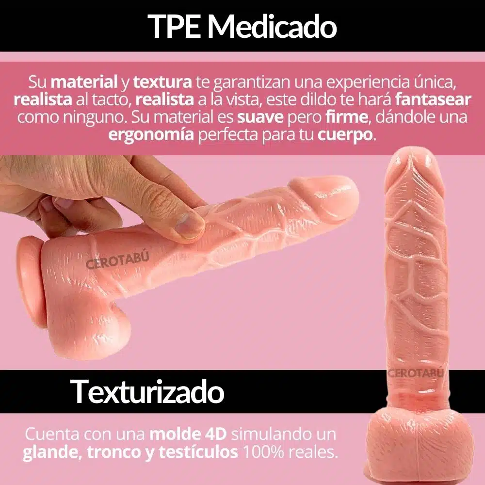 Dildo Realista Angello 18,5 cm - Imagen 4