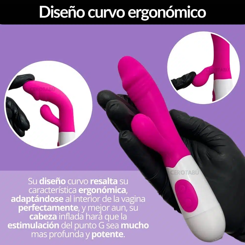 Vibrador Doble Estimulacion Recargable Candry - Imagen 6