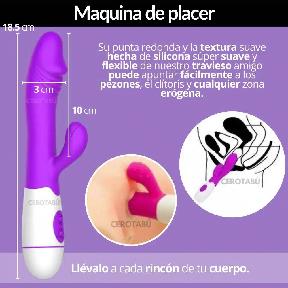 Vibrador Doble Estimulacion Recargable Candry - Imagen 7