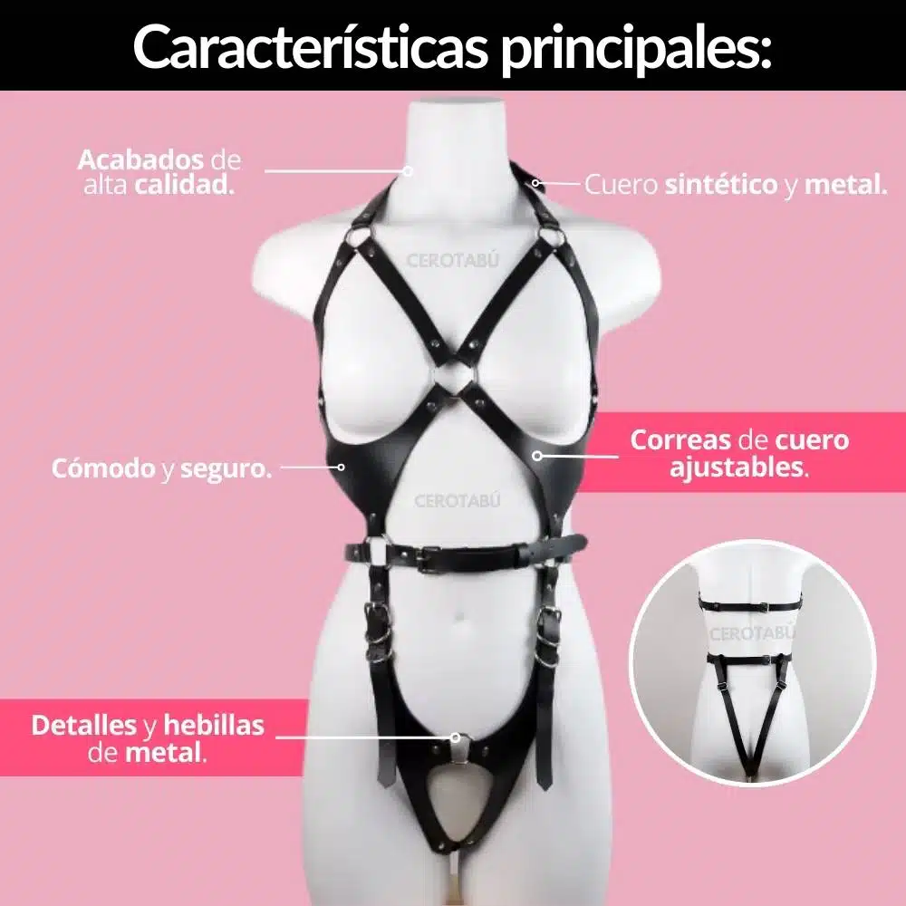 Arnés Corporal Femenino Nicole - Imagen 2