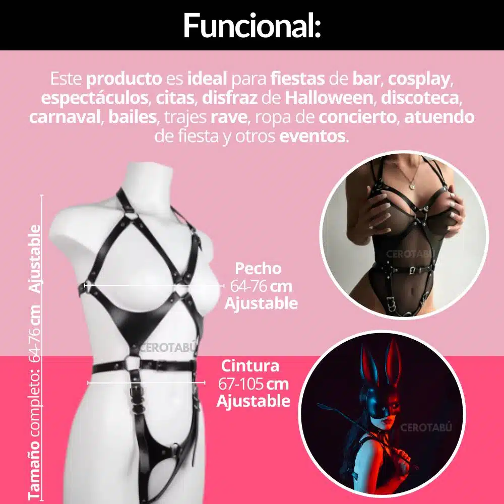 Arnés Corporal Femenino Nicole - Imagen 5