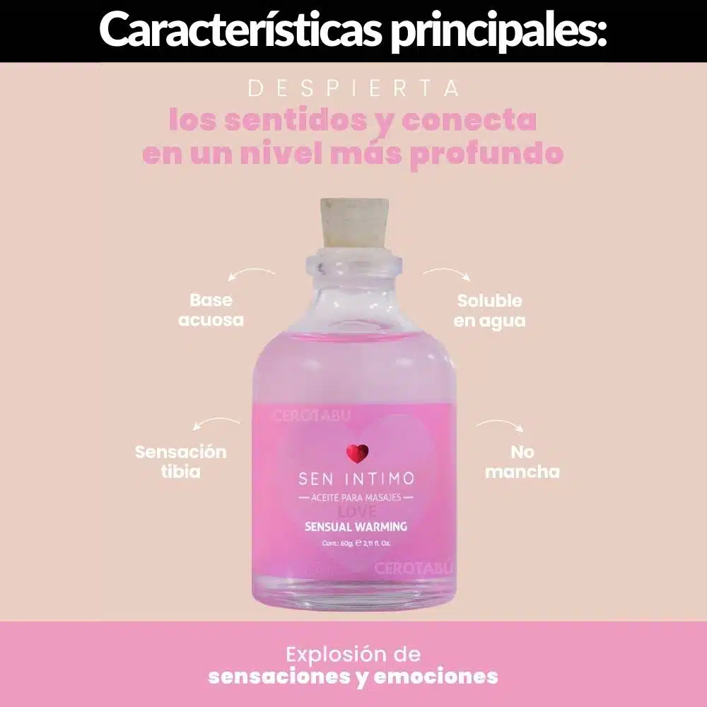 Aceite Para Masajes Sen Intimo Passion 60 mL - Imagen 3