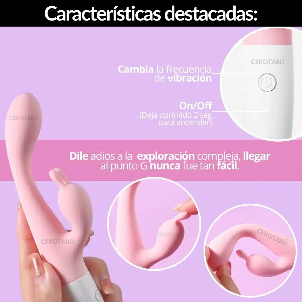 Vibrador Doble Estimulacion Zacarias Bunny - Imagen 3