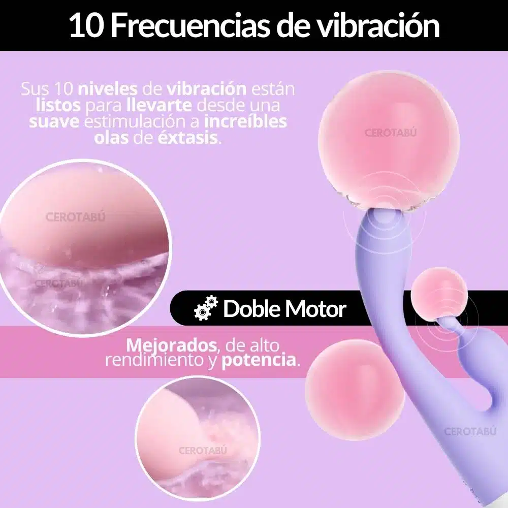 Vibrador Doble Estimulacion Zacarias Bunny - Imagen 6