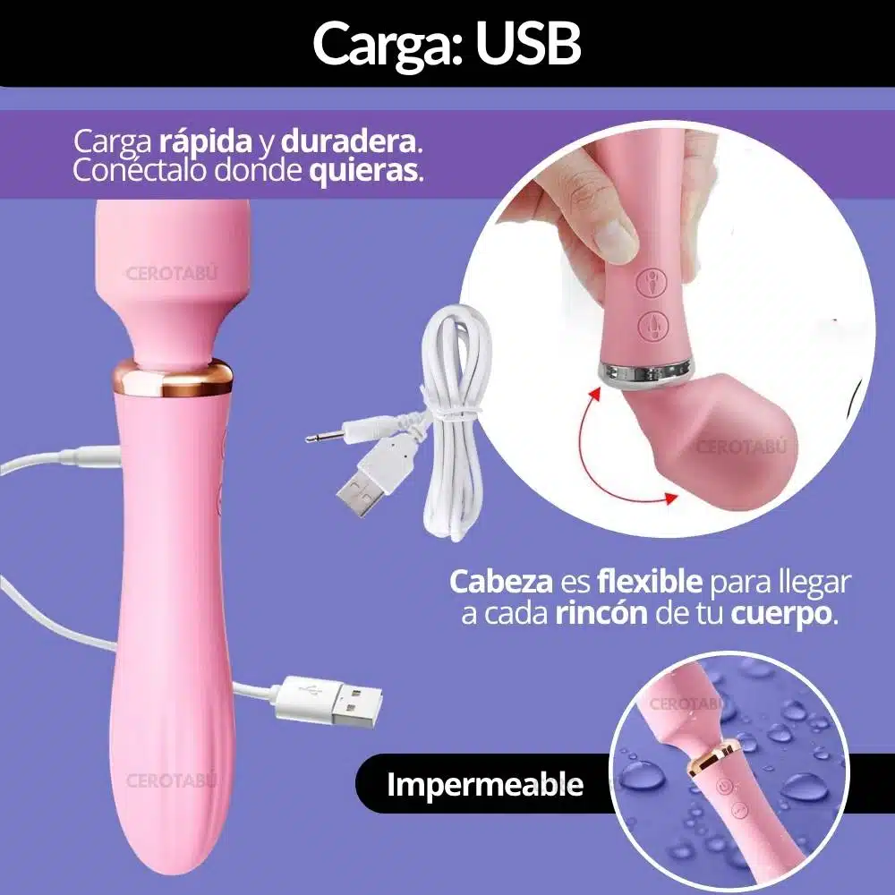Vibrador 2 En 1 Térmico Koke - Imagen 6