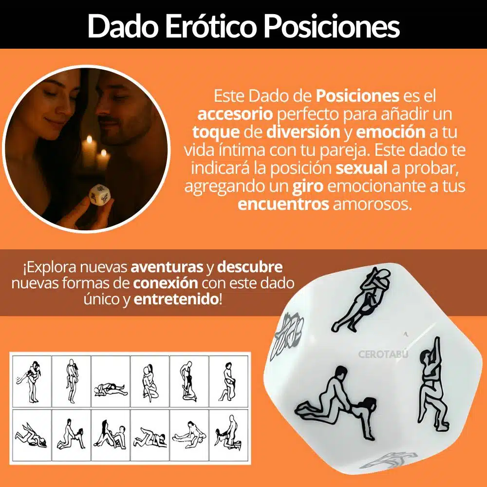 Dado Erótico 12 Posiciones - Imagen 2