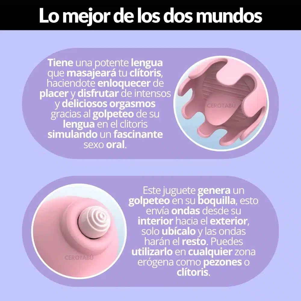 Vibrador 2 En 1 Succionador De Clítoris Octopus - Imagen 5