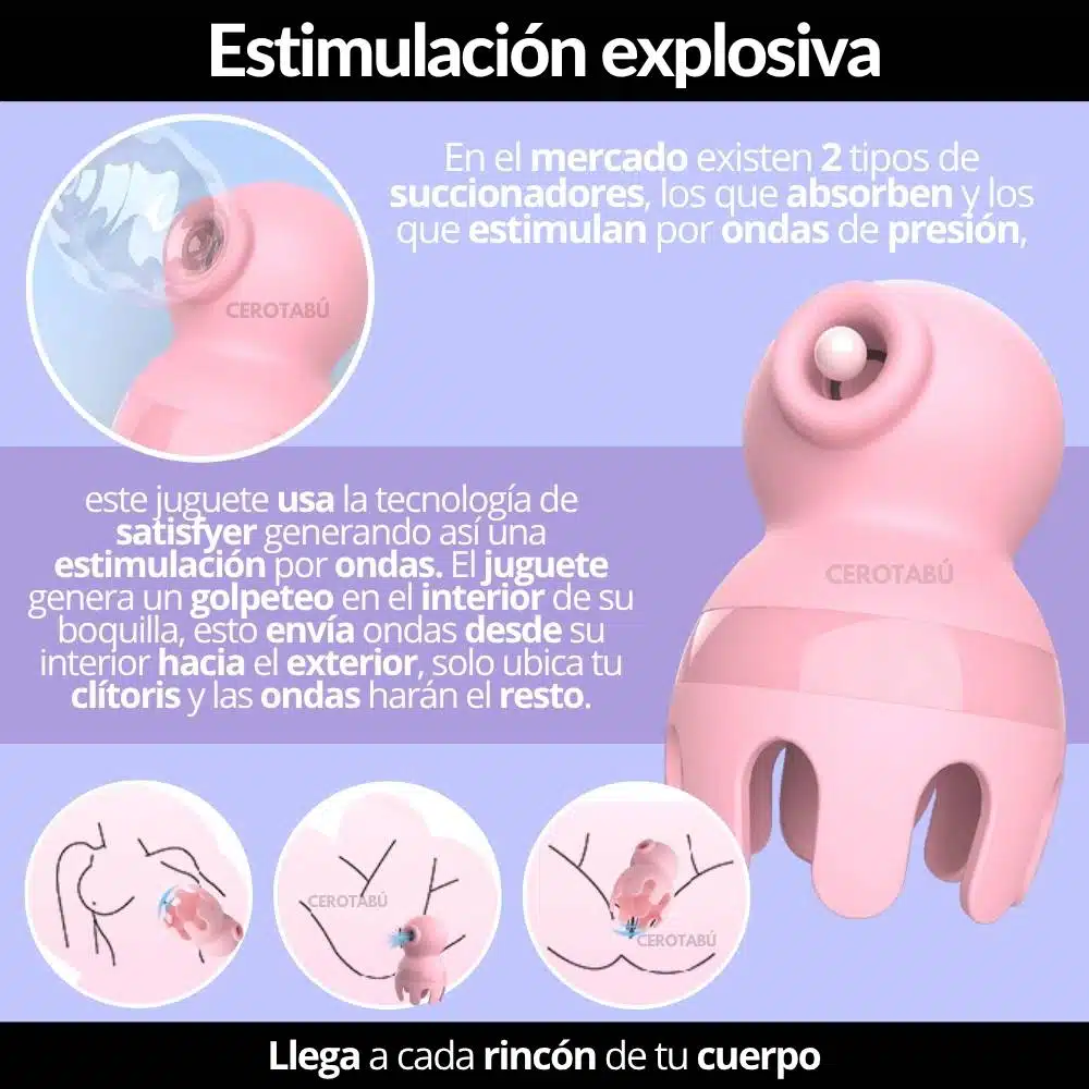 Vibrador 2 En 1 Succionador De Clítoris Octopus - Imagen 7
