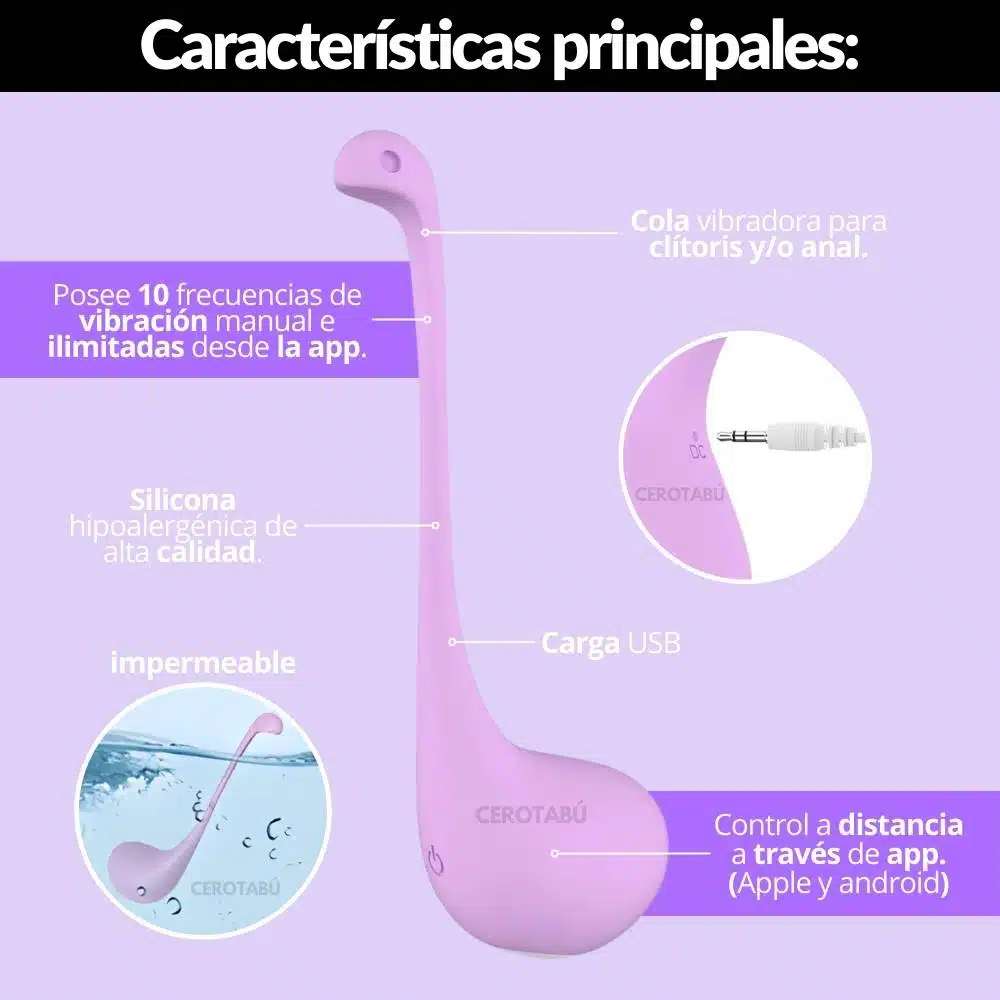 Huevo Vibrador Inalámbrico App Little - Imagen 2