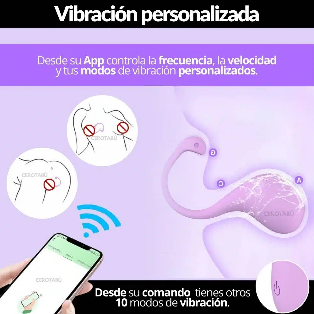 Huevo Vibrador Inalámbrico App Little - Imagen 4