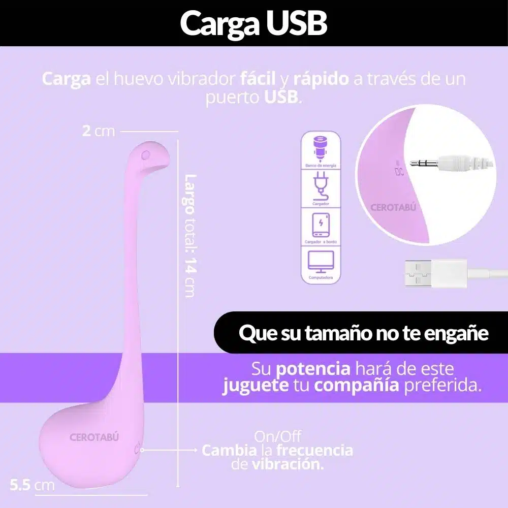 Huevo Vibrador Inalámbrico App Little - Imagen 5