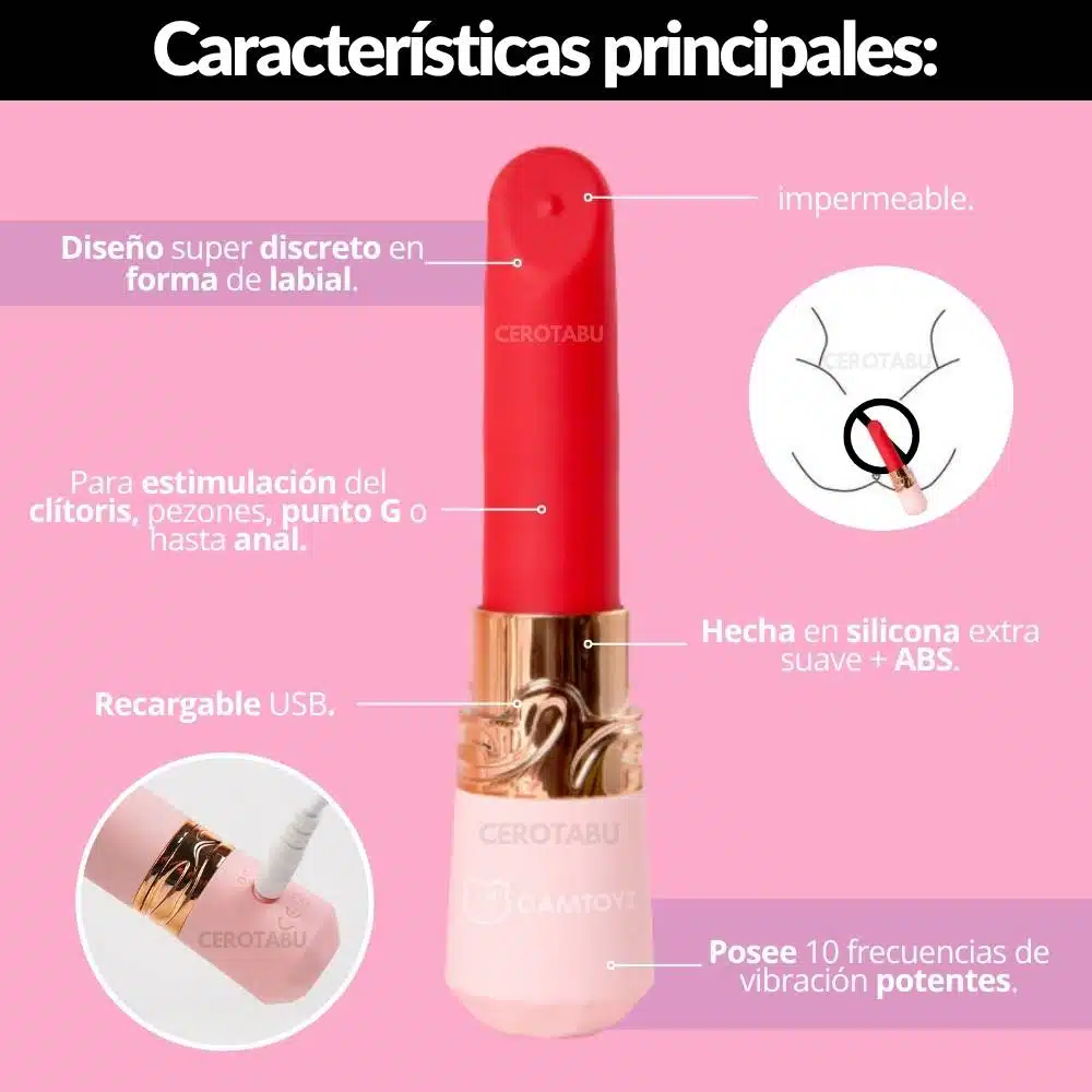 Bala Vibradora Lipstick Yaray - Imagen 2