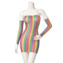 Vestido Con Mangas En Malla