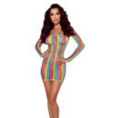 Vestido Con Mangas En Malla