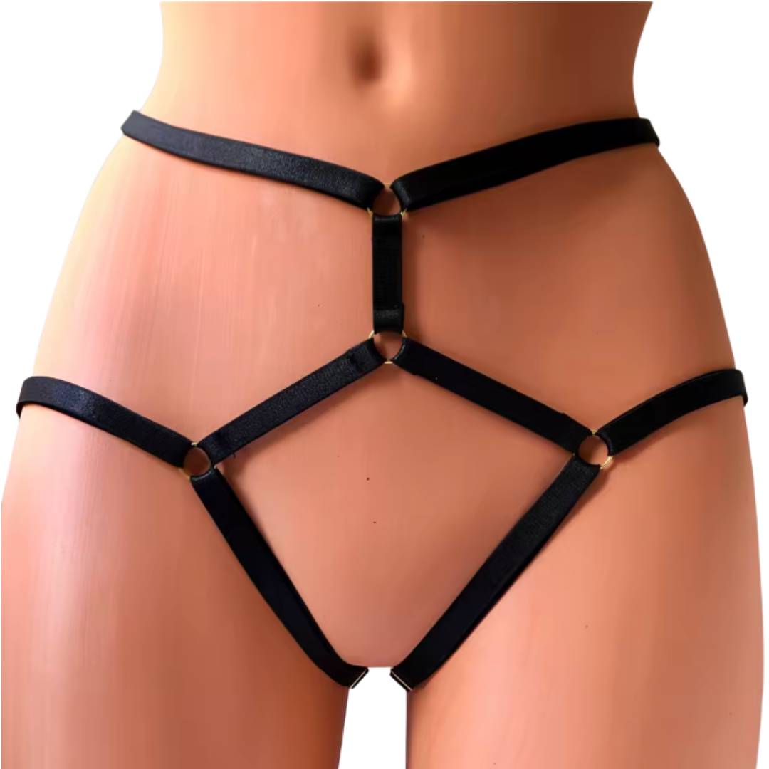 Lencería Tanga Liguero Arnés