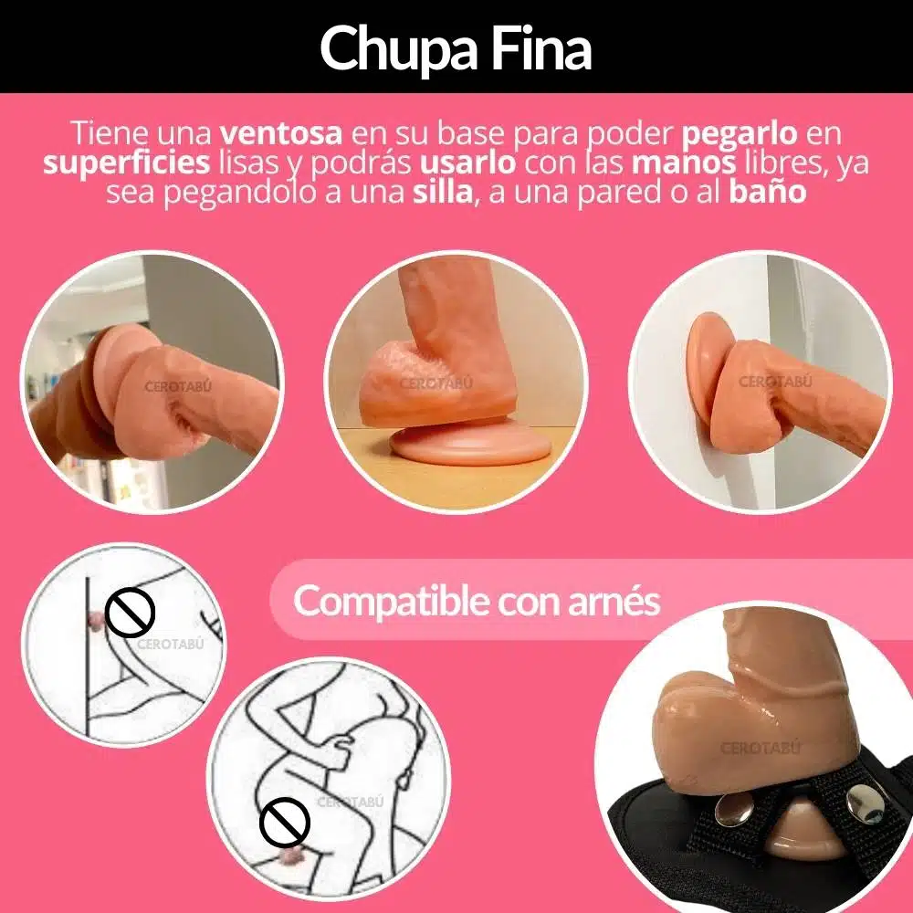 Dildo Realista Adherente 16 cm Julius - Imagen 6
