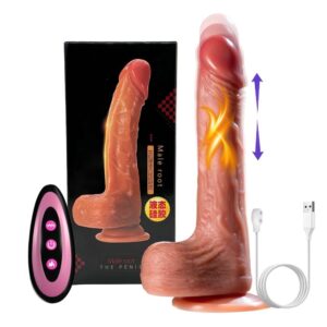 Vibrador Dildo Realista Térmico