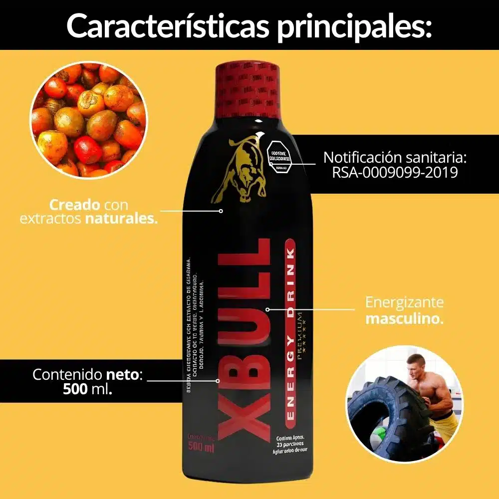 Potenciador Sexual Energizante Xbull 500 mL - Imagen 3