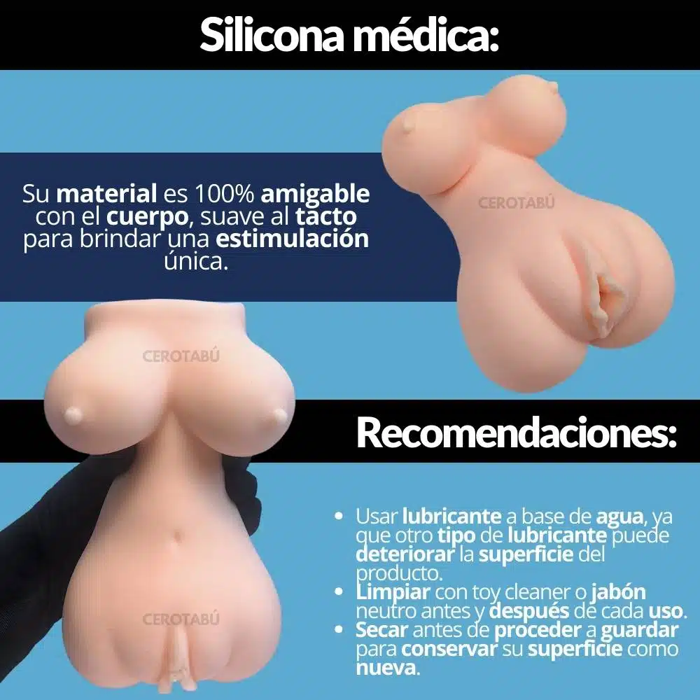 Torso Vagina Realista Masturbador Amira - Imagen 5