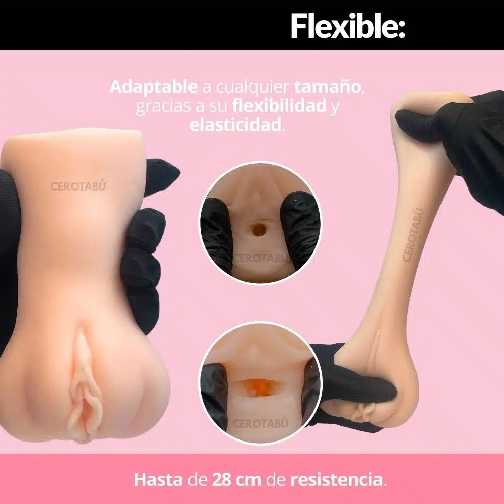 Vagina Realista Masturbador Doble Cavidad Braulia - Imagen 3