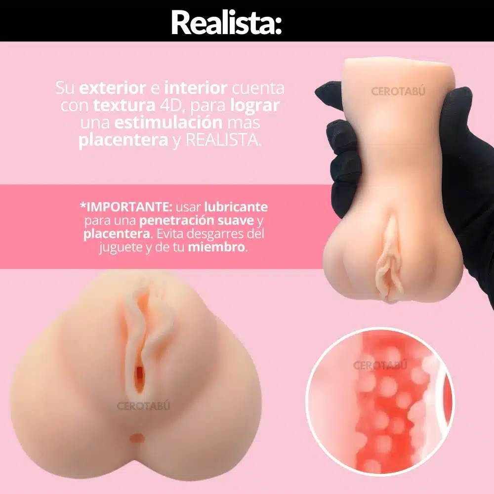 Vagina Realista Masturbador Doble Cavidad Braulia - Imagen 4