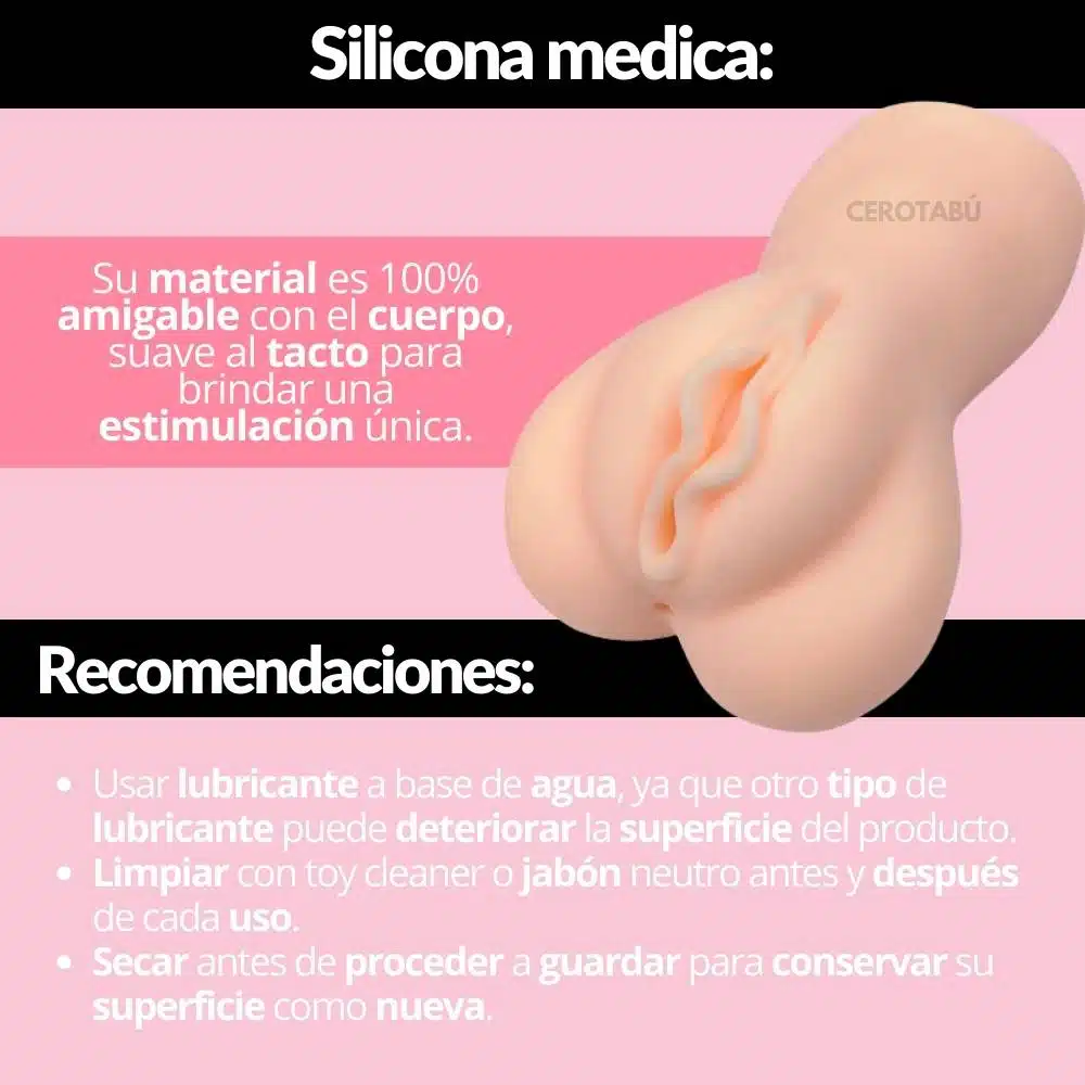 Vagina Realista Masturbador Doble Cavidad Braulia - Imagen 6